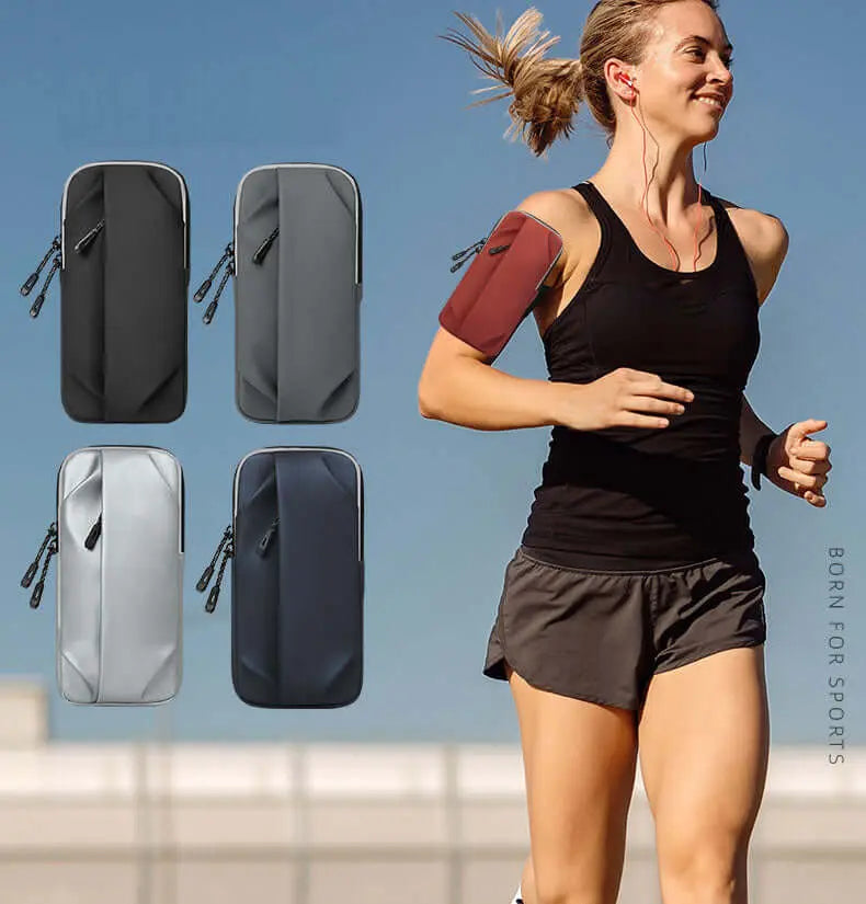 Running mobile phone arm bag for men and women, single shoulder diagonal cross bag, wrist bag, fitness sports travel equipment, V.I.P Digital Presence