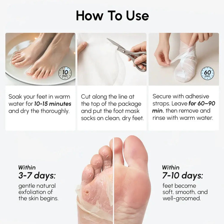 Exfoliating & Hydrating Foot Mask Maree
