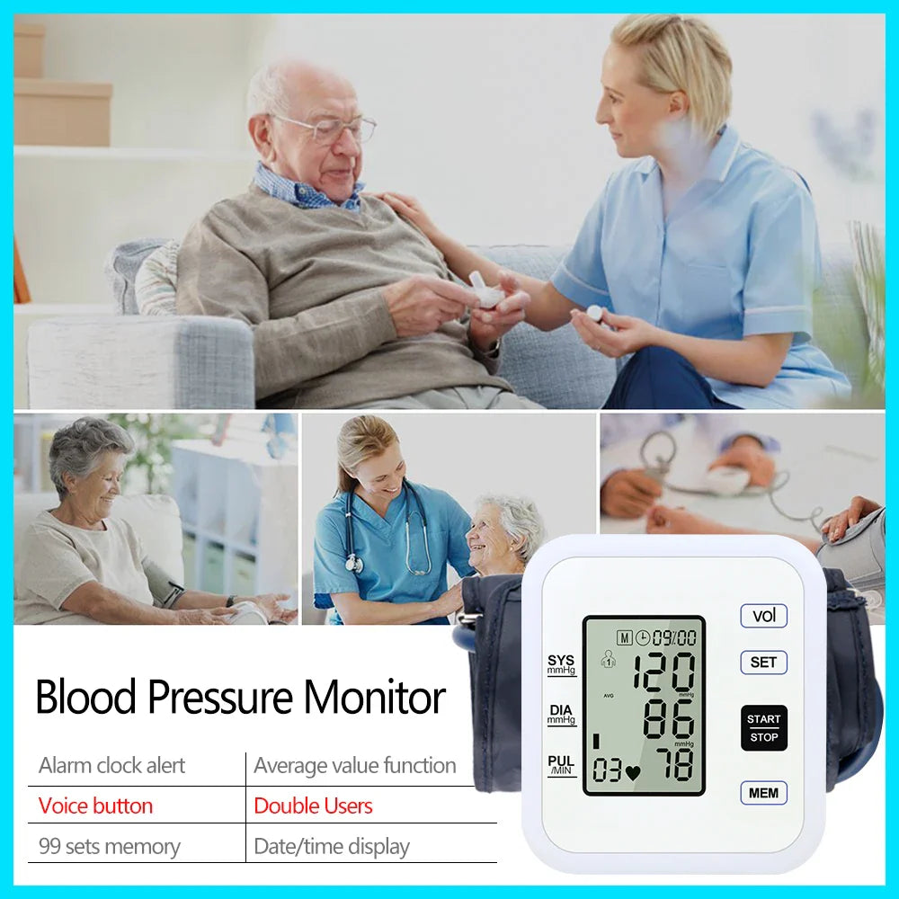 Arm Blood Pressure Monitor with Pulse Meter