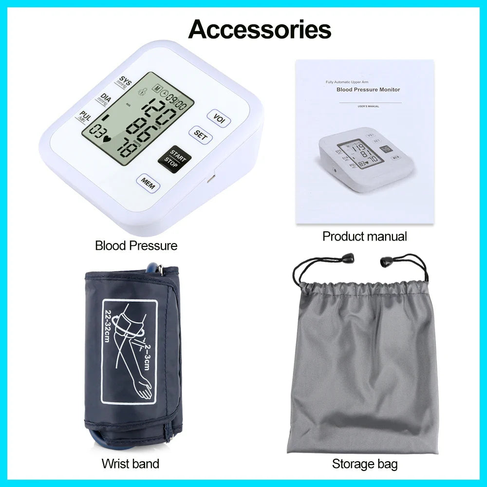 Arm Blood Pressure Monitor with Pulse Meter