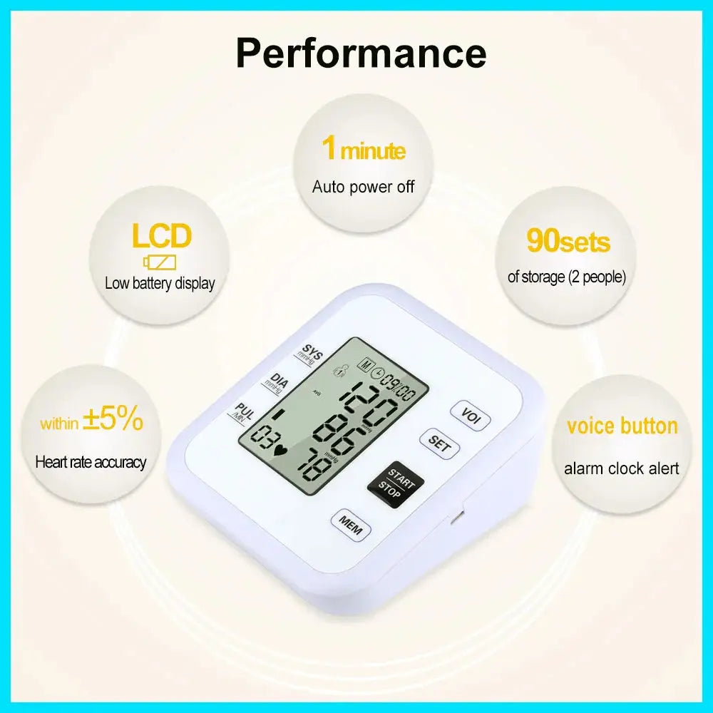 Arm Blood Pressure Monitor with Pulse Meter V.I.P Digital Presence