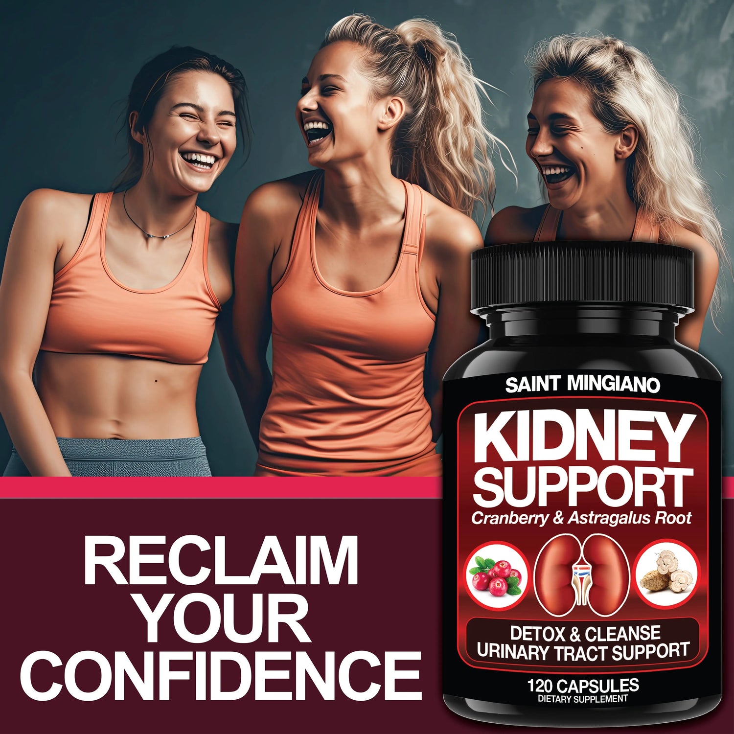 Kidney Support Cleanse – Cranberry & Astragalus Capsules Saint Mingiano - Supplements & Wellness Dedicated to Holistic Health