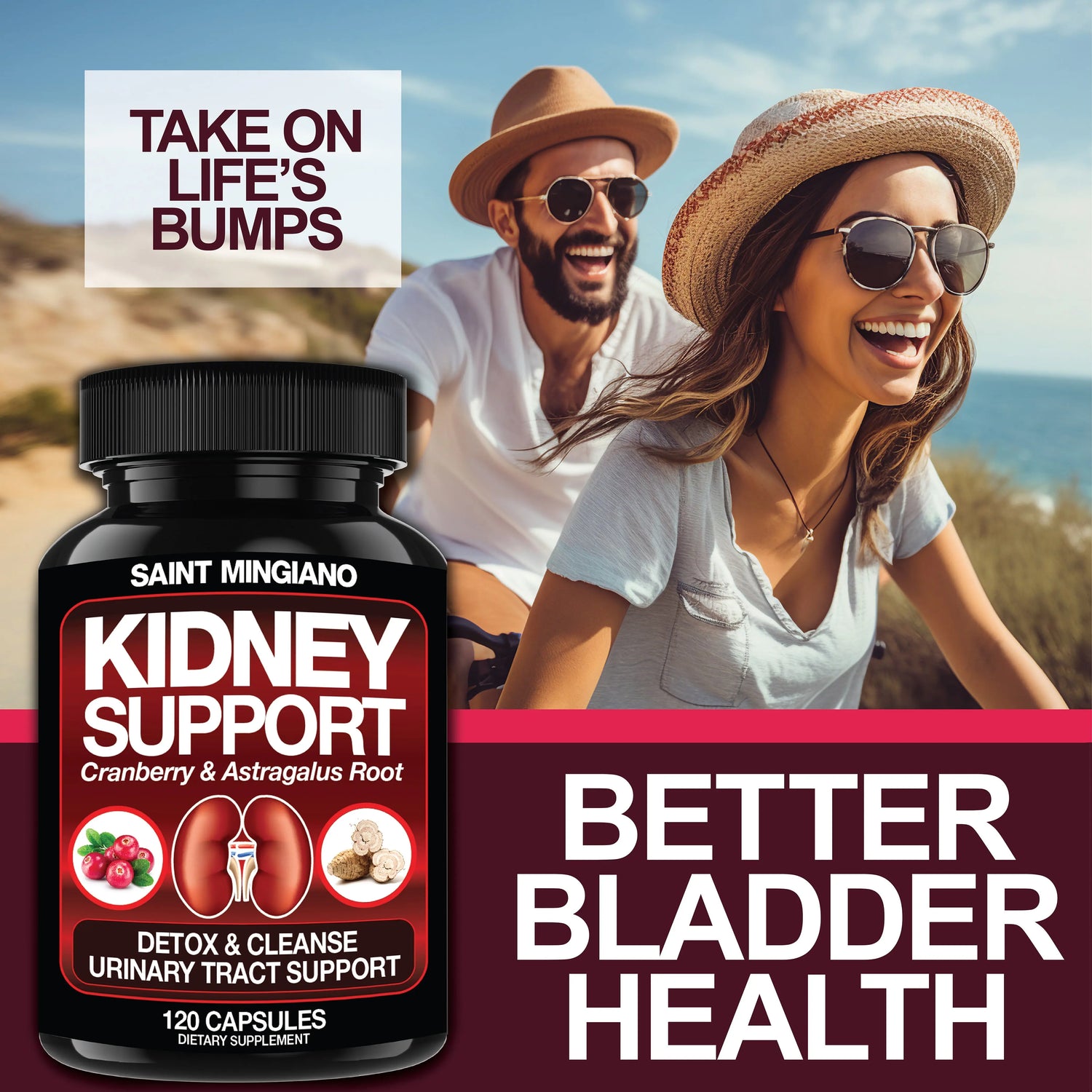 Kidney Support Cleanse – Cranberry & Astragalus Capsules Saint Mingiano - Supplements & Wellness Dedicated to Holistic Health