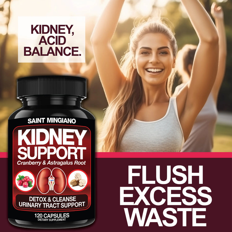 Kidney Support Cleanse – Cranberry & Astragalus Capsules Saint Mingiano - Supplements & Wellness Dedicated to Holistic Health