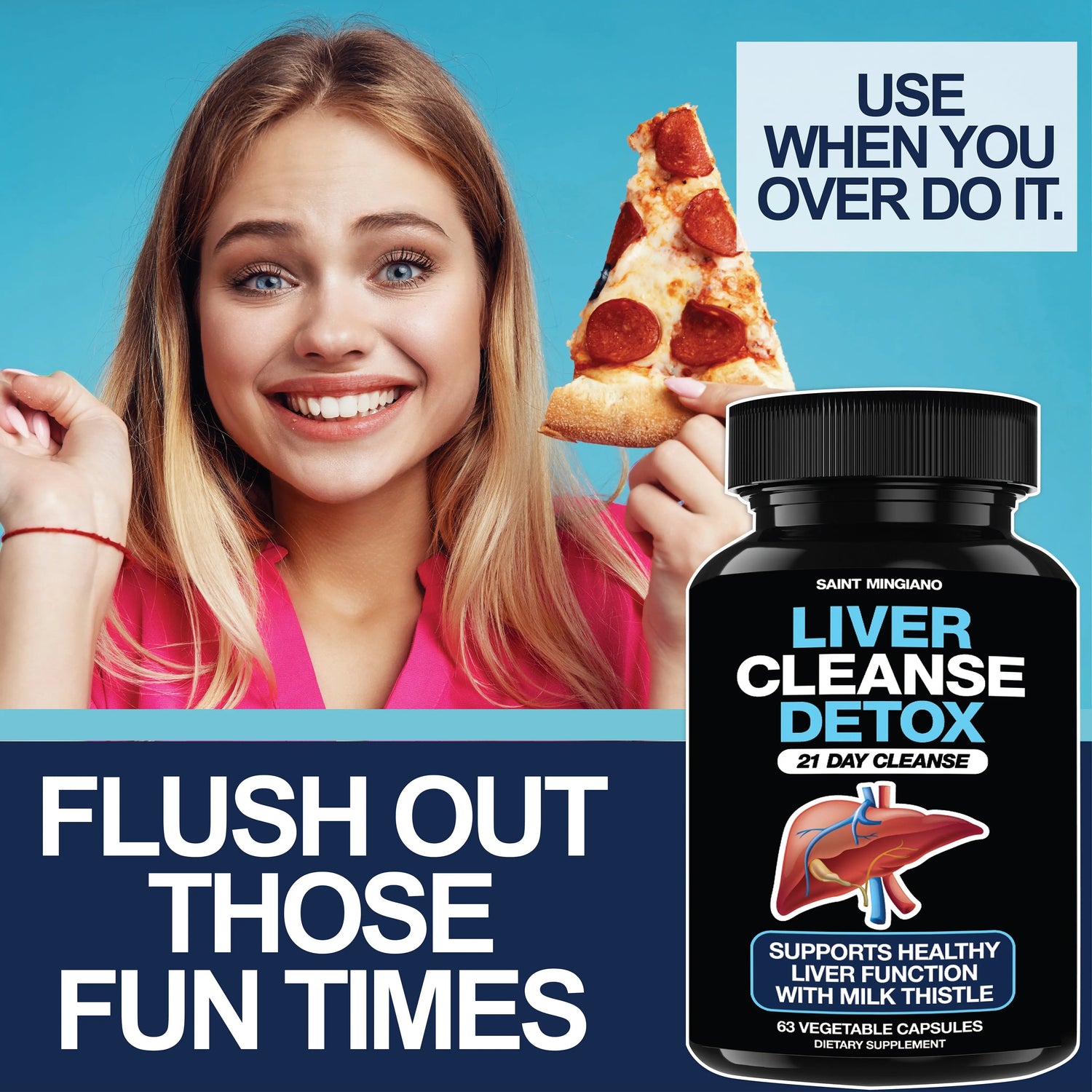Liver Cleanse Detox – 21-Day Natural Support Saint Mingiano - Supplements & Wellness Dedicated to Holistic Health