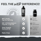 Wild MCT Oil – 100% Coconut-Sourced Brain & Body Fuel, 63 Servings Wild Foods