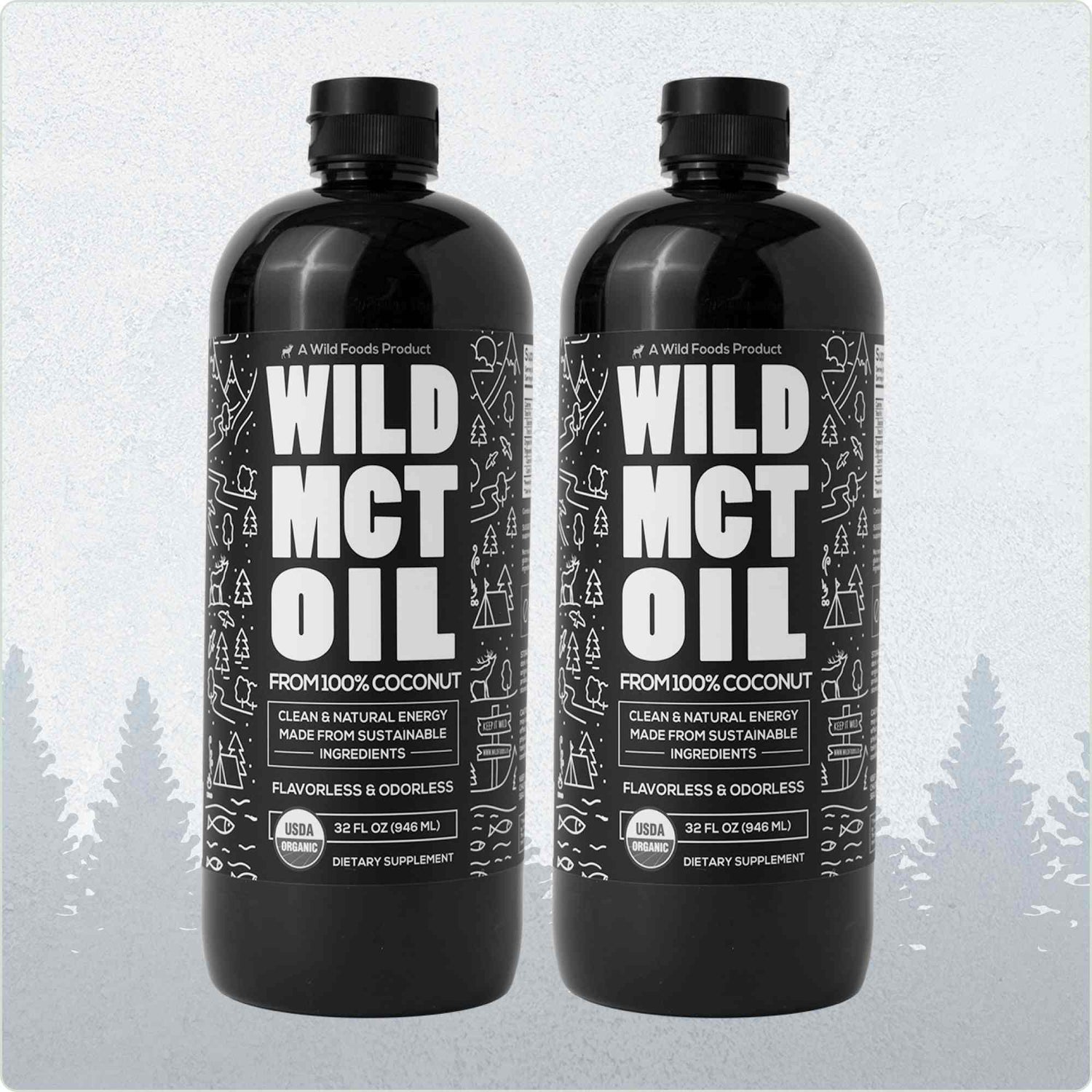 Wild MCT Oil – 100% Coconut-Sourced Brain & Body Fuel, 63 Servings Wild Foods