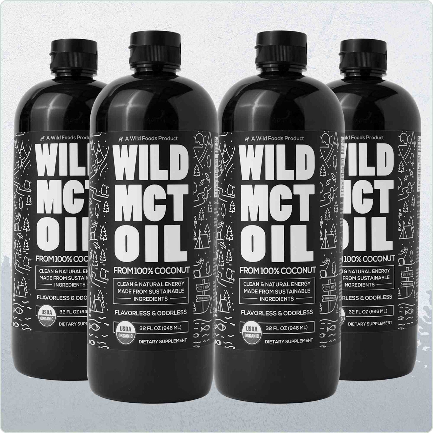 Wild MCT Oil – 100% Coconut-Sourced Brain & Body Fuel, 63 Servings Wild Foods