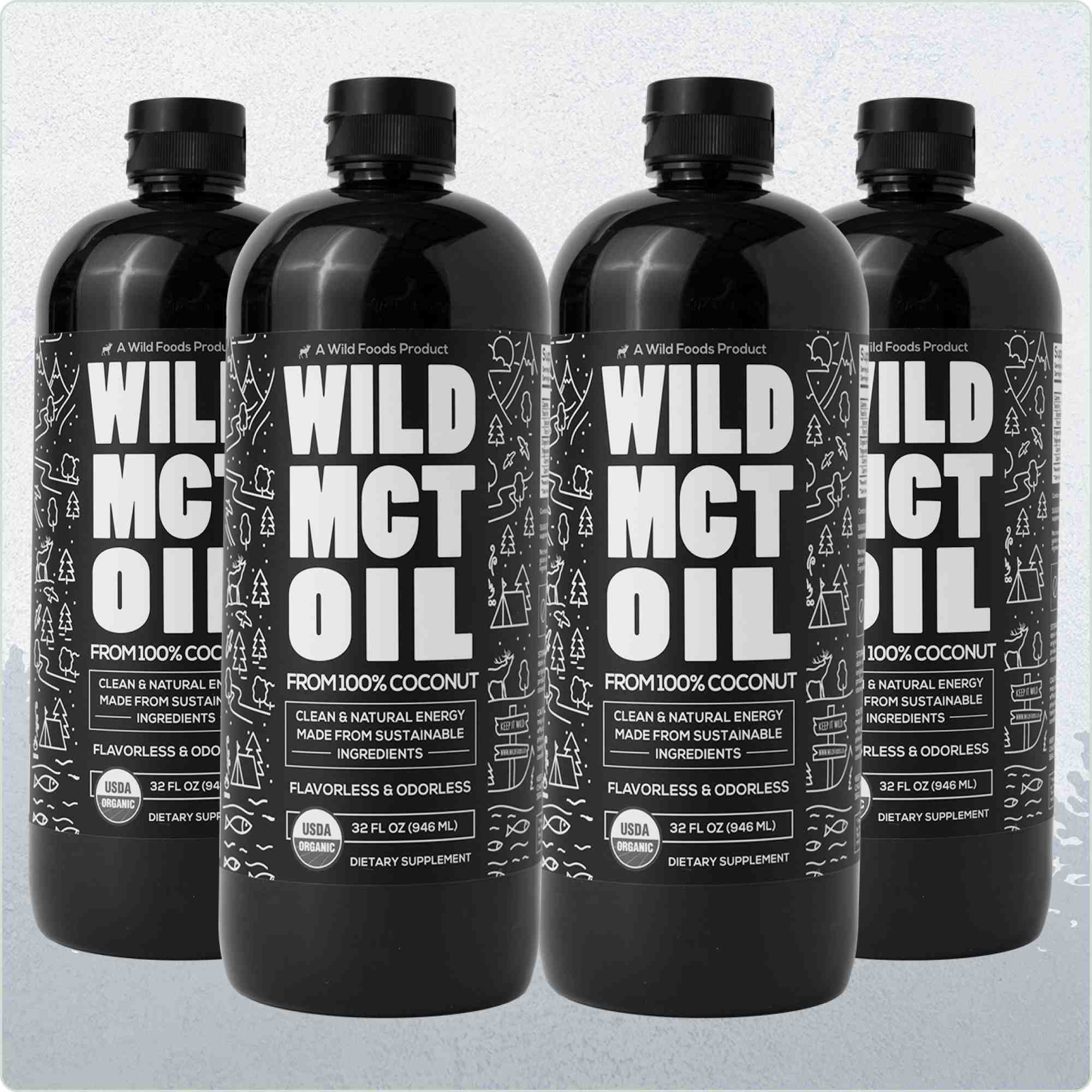 Wild MCT Oil – 100% Coconut-Sourced Brain & Body Fuel, 63 Servings Wild Foods