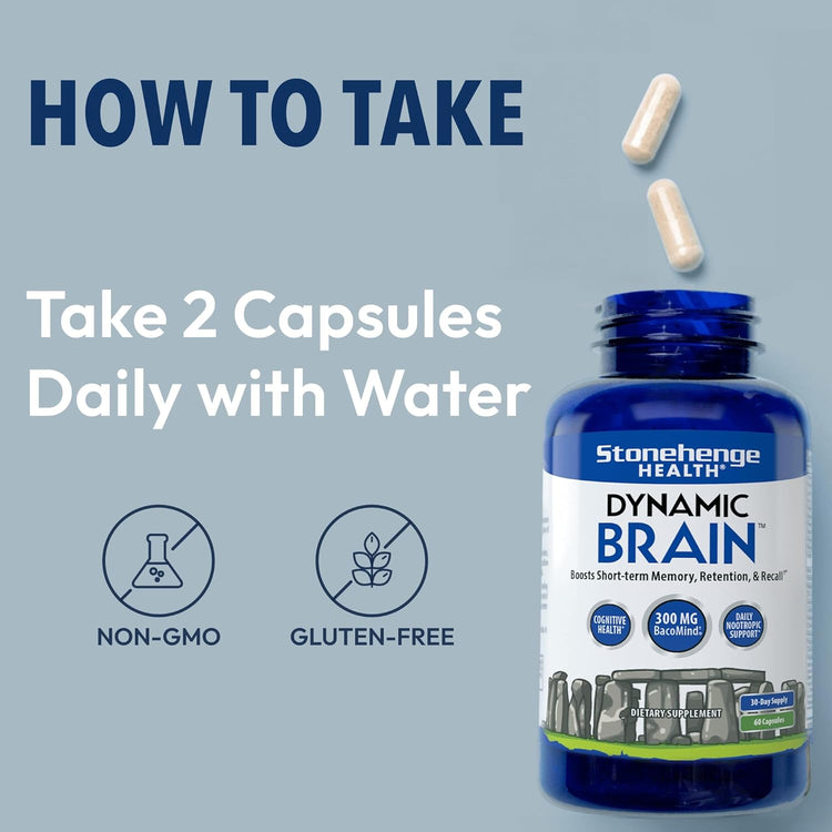 Stonehenge Health Dynamic Brain – Advanced Nootropic Supplement for Memory, Focus &amp; Clarity( Pack of 2) Ballimart