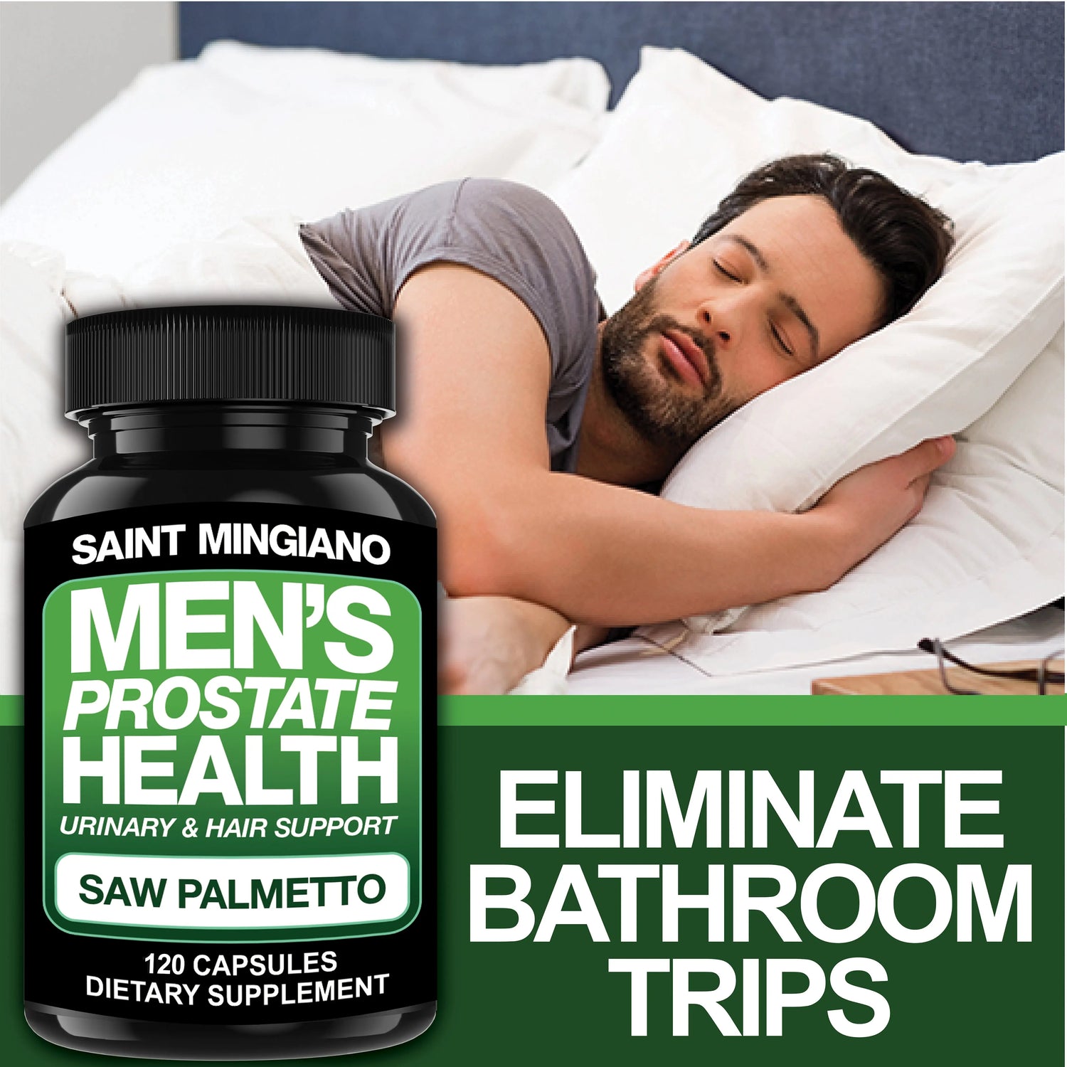 Men’s Prostate Health Supplement – 120 Capsules Saint Mingiano - Supplements & Wellness Dedicated to Holistic Health