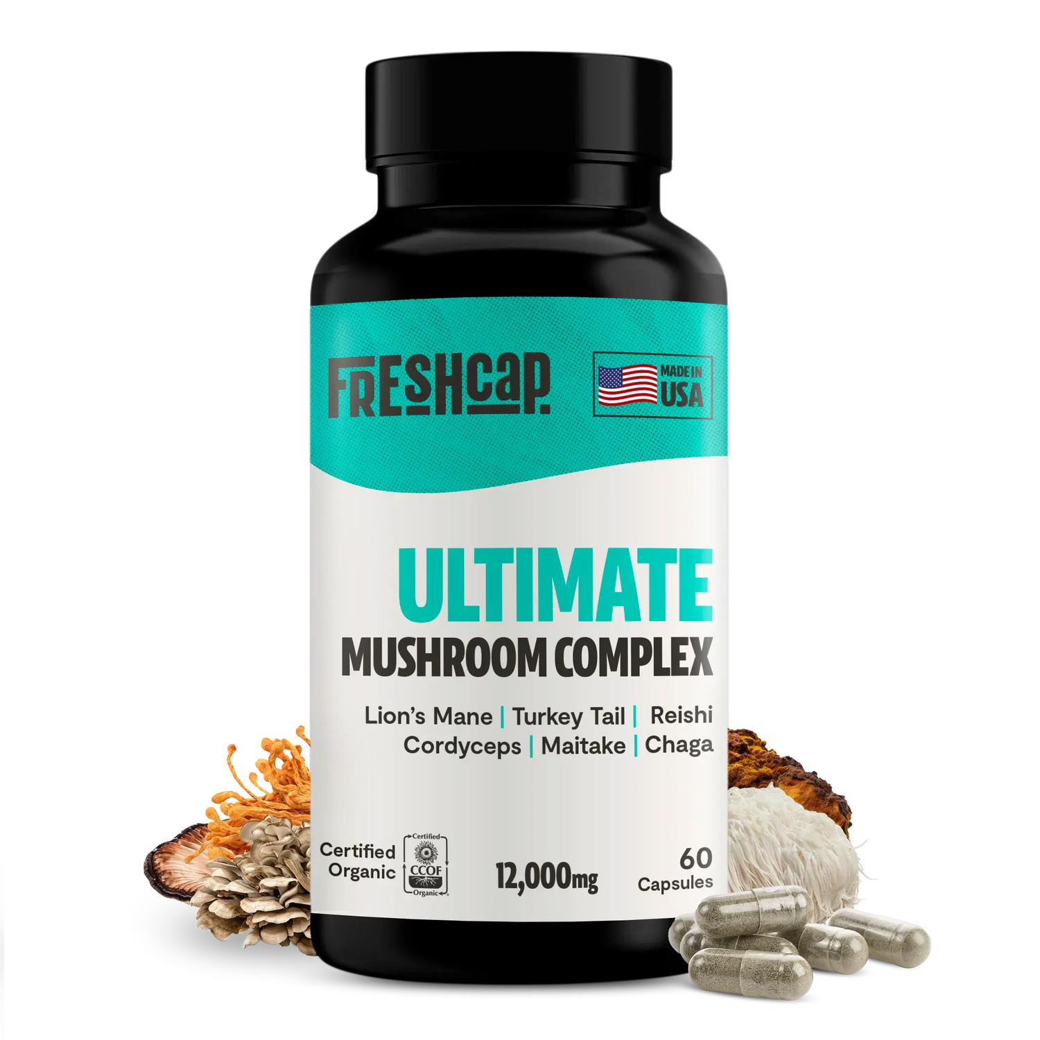 Ultimate Mushroom Complex Capsules FreshCap Mushrooms