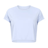 Sexy Cropped Yoga T shirt Women Quick Drying Loose Breathable Outdoor Sports Workout Clothes Wanita Store