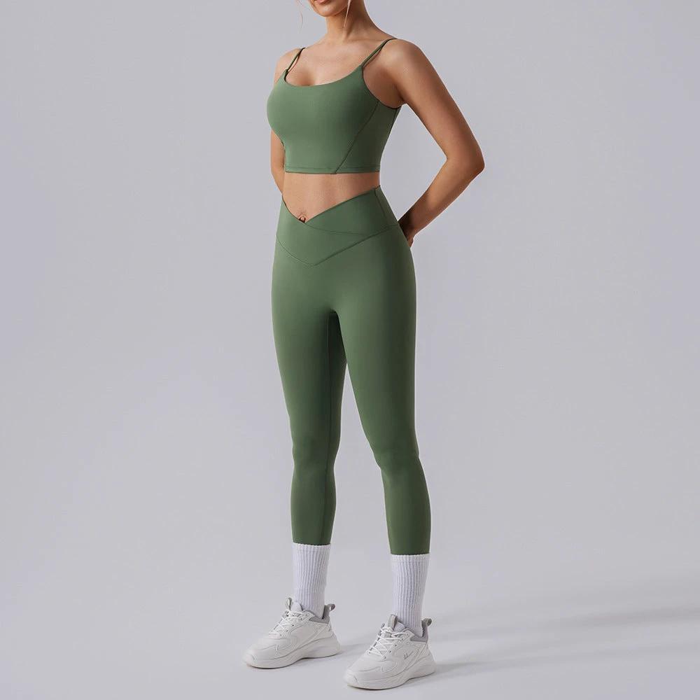 High Waist Tight Yoga Workout Clothes Sports Suit Women Vain Products