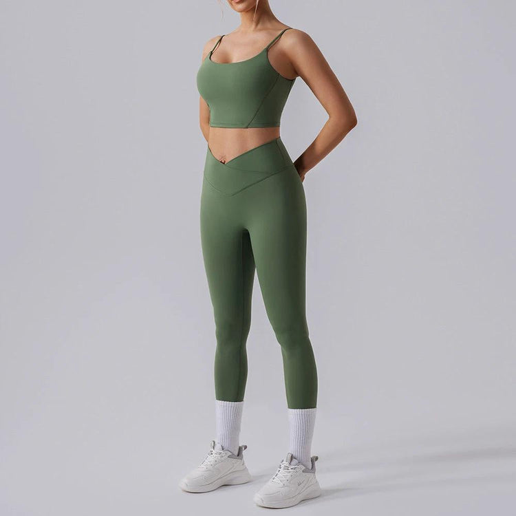 High Waist Tight Yoga Workout Clothes Sports Suit Women Vain Products