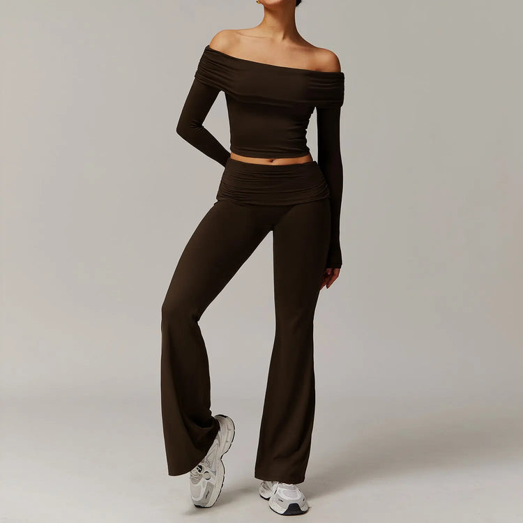 Sollinarry Brushed Yoga Women Casual Comfortable Yoga Clothes Running Exercise Workout Outfit Wanita Store