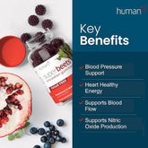 humanN SuperBeets Circulation Gummies – 60 Count (Pack of 2) | Heart-Healthy Energy with Grape Seed Extract & Beet Root Powder Ballimart