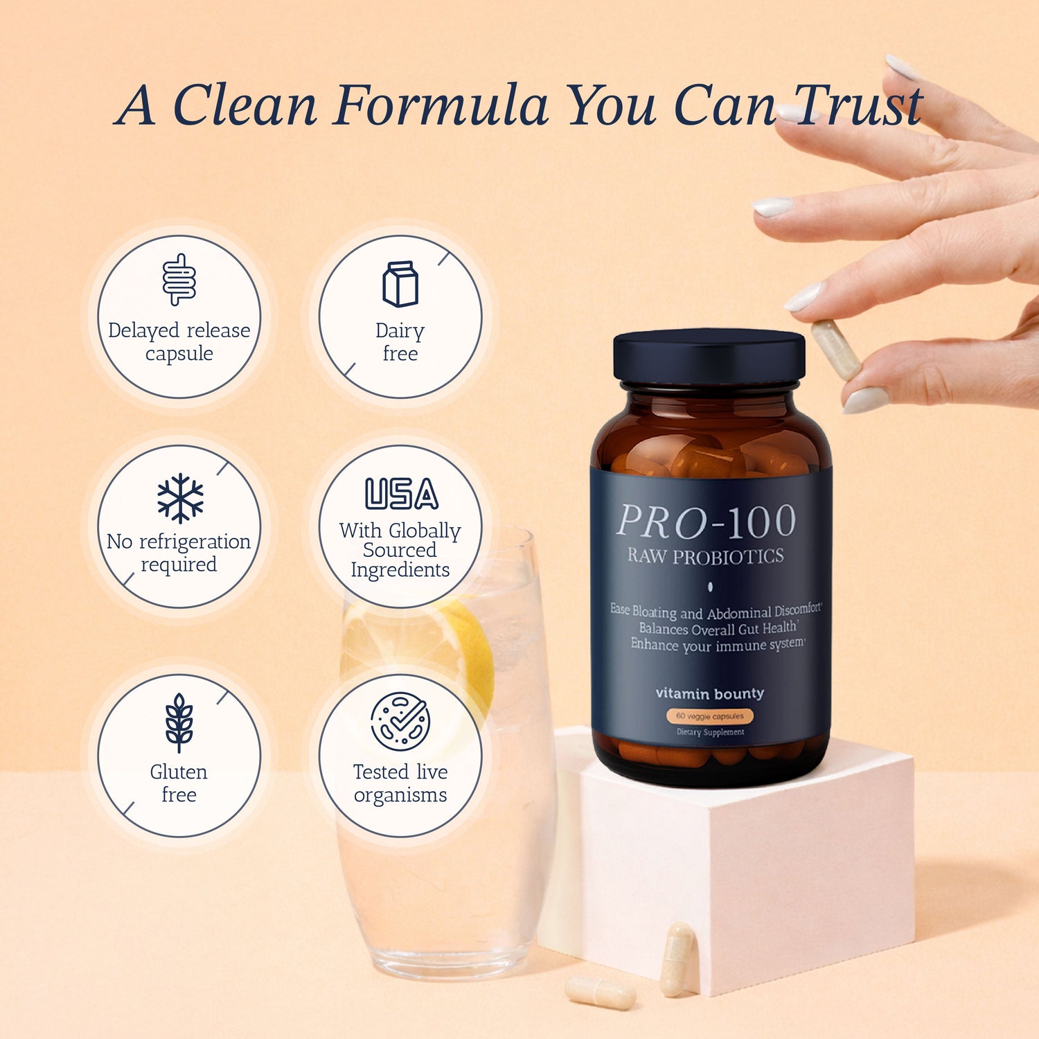 Pro-100 Probiotic Vitamin Bounty