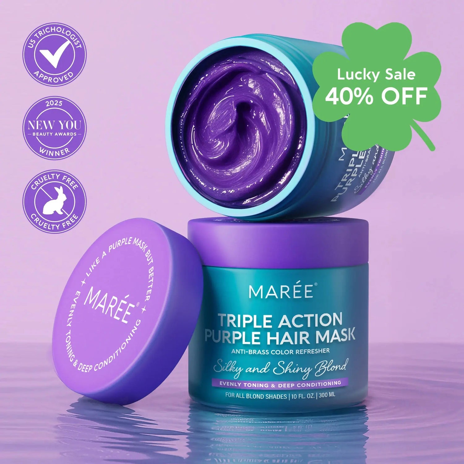 Purple Mask for Blonde Hair Maree