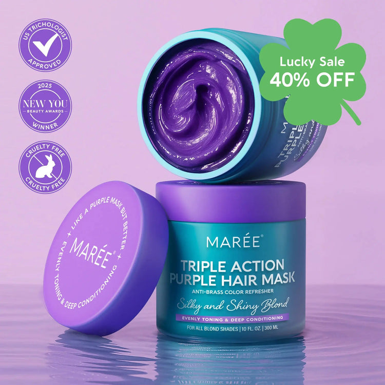 Purple Mask for Blonde Hair Maree