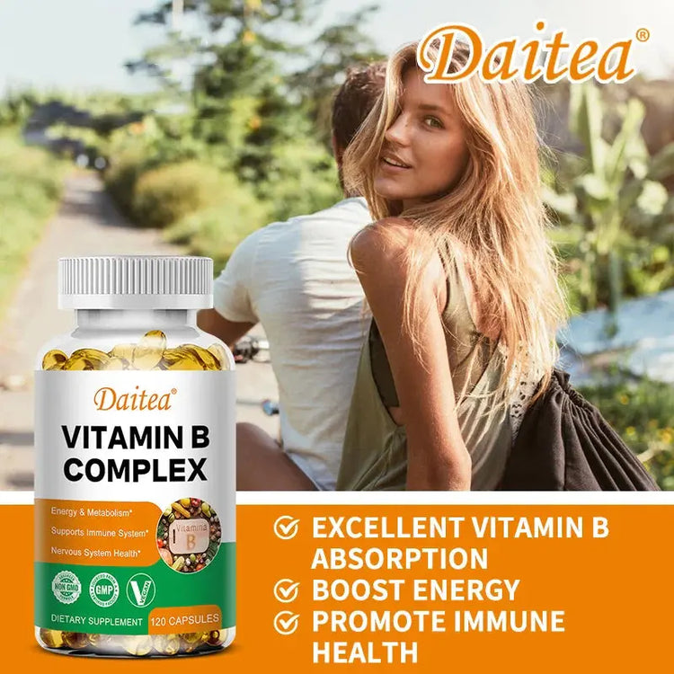 Vitamin B Complex - Stress, Immunity, Heart Health, Nervous System, Energy Metabolism Support - Non-GMO, Vegan, Gluten-Free Roksy