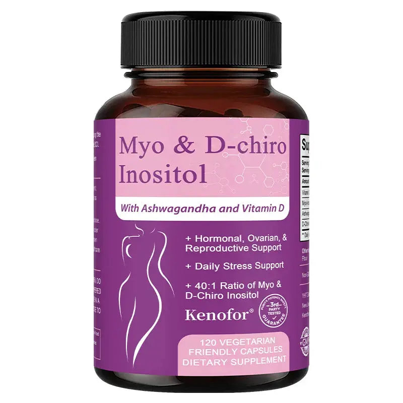 Inositol Supplement for Women, with Ashwagandha & Vitamin D3, Support Nerve Health, Women&