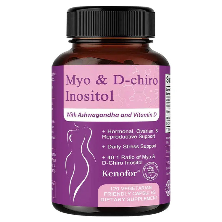 Inositol Supplement for Women, with Ashwagandha & Vitamin D3, Support Nerve Health, Women&