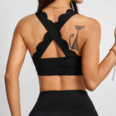 Anfilia Quick Dry Scalloped Sports Bra THRIXINE