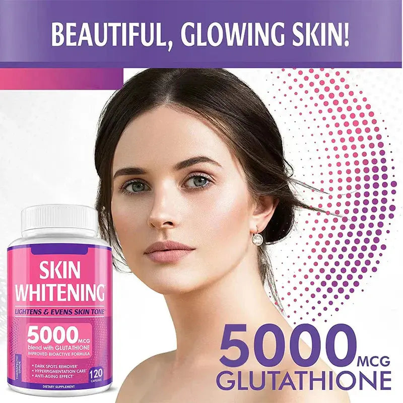 Glutathione Supplements, Collagen, Antioxidants, Anti-aging, Immunity, Radiance, Skin Whitening Supplements Roksy