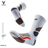 Towel Bottom Sport Socks for Men 9-12 Breathable Non Slip High Cut Basketball Socks Moisture Absorption Socks Pi-Mart