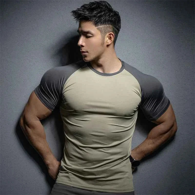 Men's Quick-Dry Summer Sports Running Tee THRIXINE