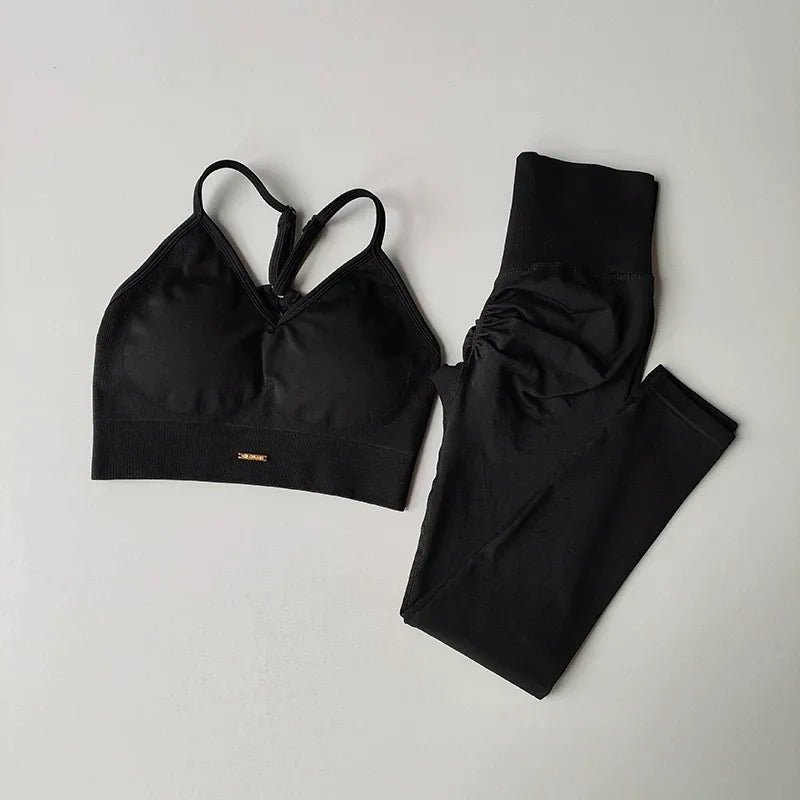 High-Waisted Yoga Suit for Toned Hip Support Pi-Mart