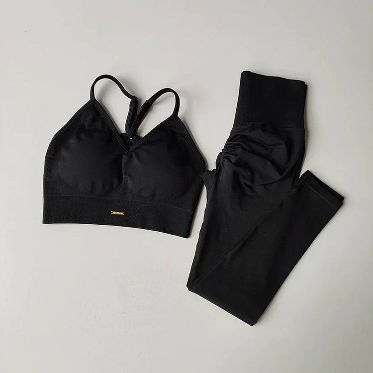 High-Waisted Yoga Suit for Toned Hip Support Pi-Mart