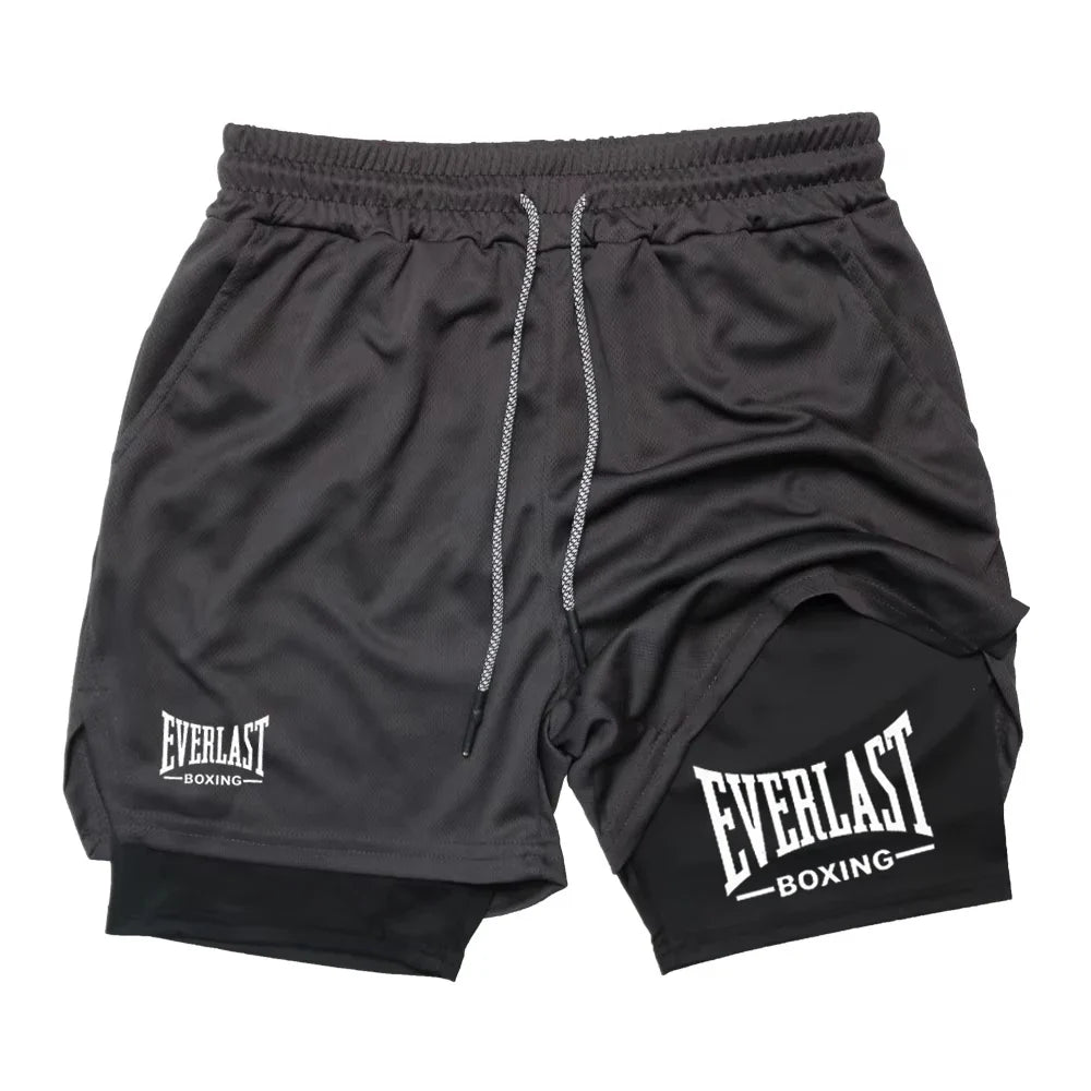 Everlast Double Layer Compression Shorts for Fitness and Basketball Pi-Mart
