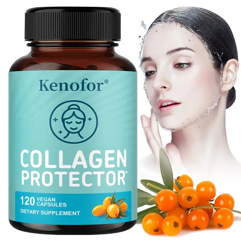 Collagen Capsules - Supports Healthy Cell Growth, for Skin Health, Antioxidant, Anti-aging, Reduce Wrinkles - Vegan Supplement Roksy