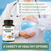 Supplements for Cholesterol Health - Natural Support for Heart, Liver, Digestive and Metabolic Health, 120 Vegetarian Capsules Roksy