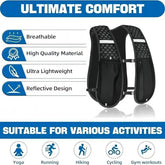 Breathable Running Hydration Vest with Storage for Hiking and Cycling Pi-Mart