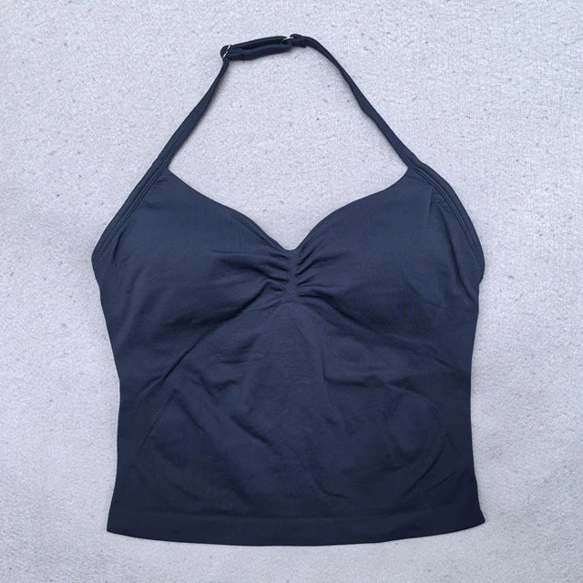 Adjustable Open Back Yoga Top Moisture Wicking Gym Tank Pi-Mart