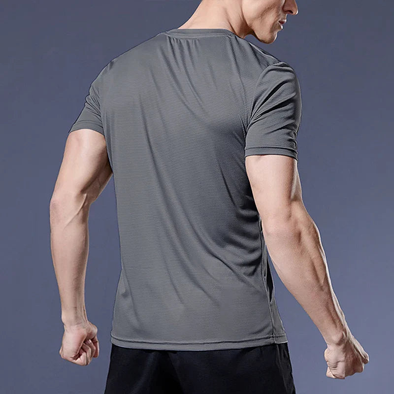 Men Quick Dry Compression Sport Shirt for Gym and Training Pi-Mart
