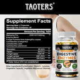 Digestive Enzymes Capsules - Aids in Bowel Movements, Metabolism, Nutrient Digestion and Intestinal Health Roksy