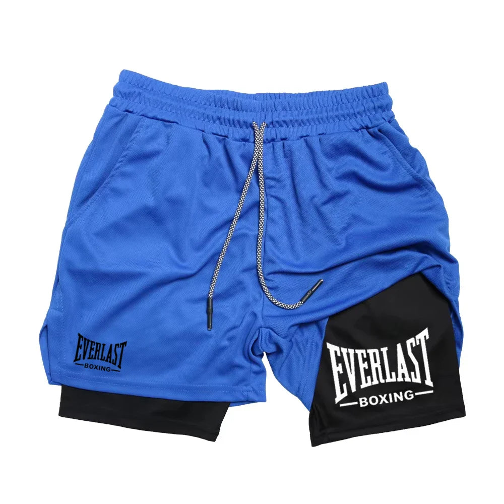 Everlast Double Layer Compression Shorts for Fitness and Basketball Pi-Mart
