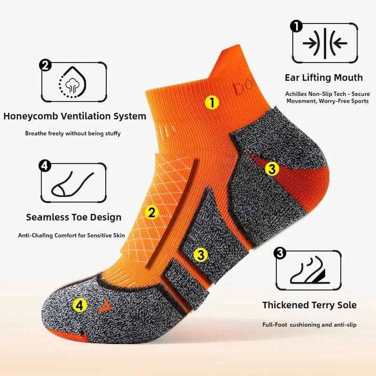 Marathon Running Socks - Cushioned & Breathable THRIXINE