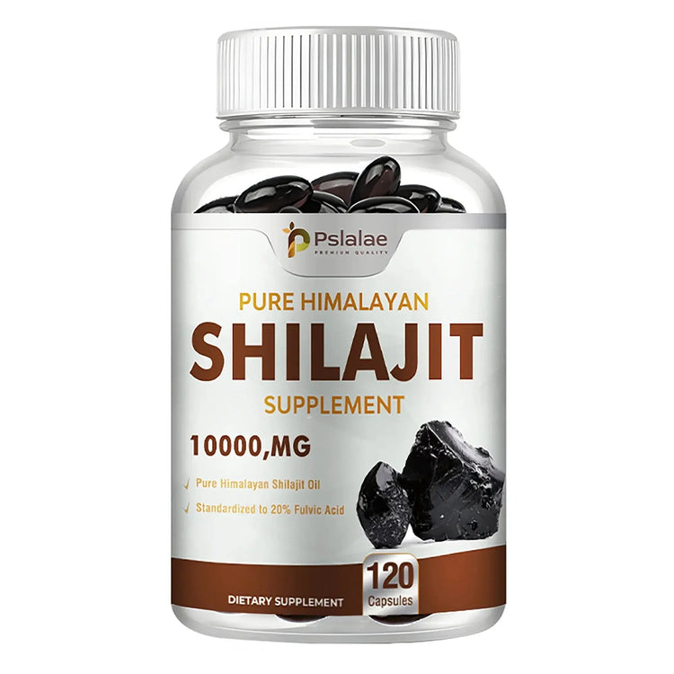 Shilajit Supplements - Enhance Nutrient Absorption and Promote Detoxification, Relieve Stress - 120 Capsules Roksy