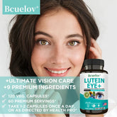Lutein Eye + Vitamins - 9 in 1 Zeaxanthin Eyebright Bilberry Supplement Retina Eye Lens Healthy Night Vision Roksy