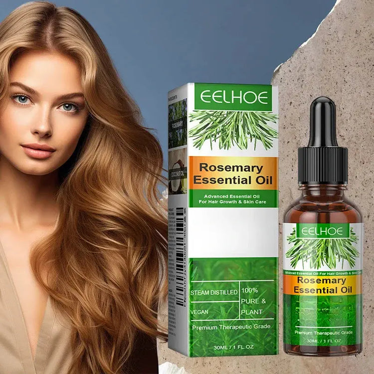 Rosemary Essential Oil Improves Frizz Strengthen Hair Roots Preventing Hair Dryness Split Nourishing Soft Glossy Hair Care Oil Roksy