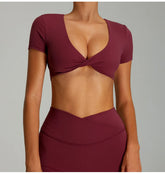 Sexy Backless Yoga Crop Top for Women THRIXINE