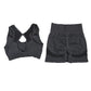 Yoga Women's Fitness Suit Shorts Workout Set