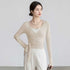 Slim-Fit Long-Sleeve Yoga Top with Straps THRIXINE