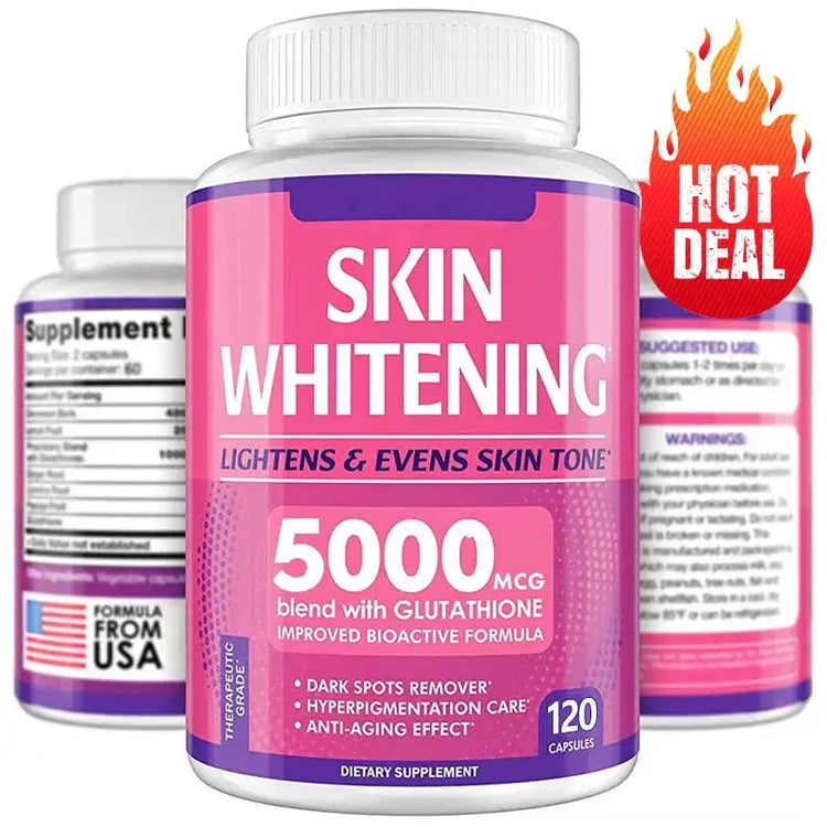 Glutathione Supplements, Collagen, Antioxidants, Anti-aging, Immunity, Radiance, Skin Whitening Supplements Roksy