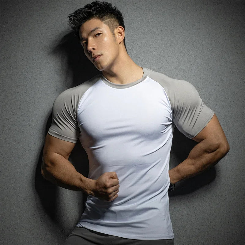 Men's Quick-Dry Summer Sports Running Tee THRIXINE